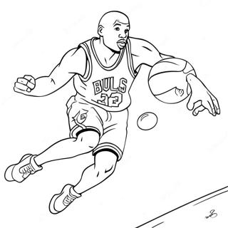 Michael Jordan Space Jam Coloring Page 61866-13615