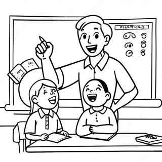 Teacher Coloring Pages