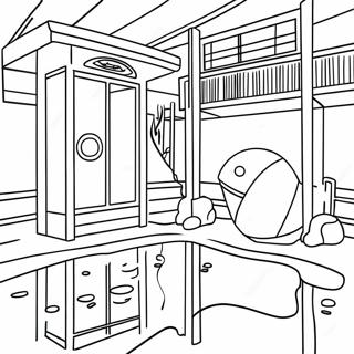 Spirited Away Bathhouse Scene Coloring Page 62140-13689