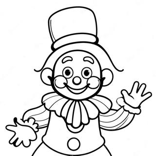 Happy Clown Juggling Colors Coloring Page 62607-13813