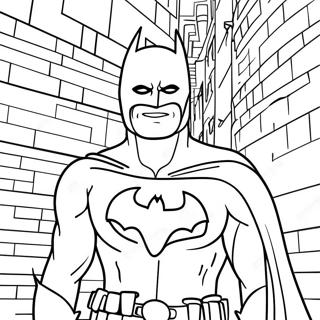 Batman In A Dark Alley Coloring Page 6271-690