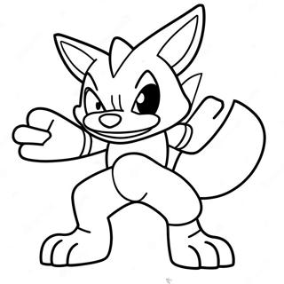 Lucario Coloring Pages