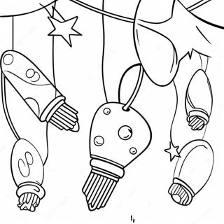 Christmas Lights Coloring Pages