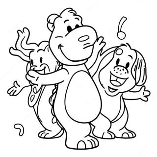 Barney Coloring Pages