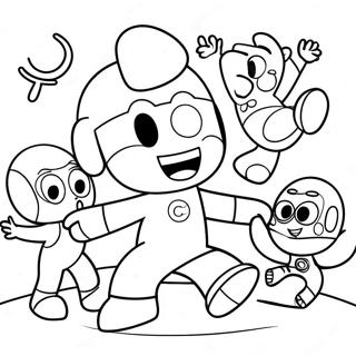 Pocoyo Coloring Pages