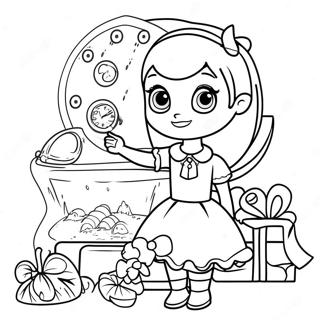 Polly Pocket Adventure Coloring Page 63607-14088