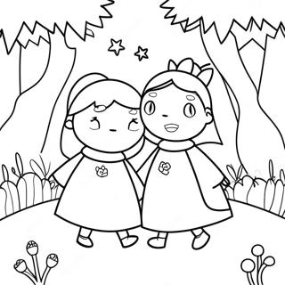 Ben And Holly Magical Forest Coloring Page 63969-14185