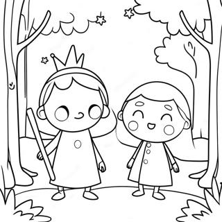 Ben And Holly Magical Forest Coloring Page 63969-14186