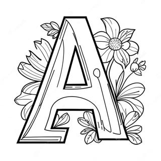 Letter A Coloring Pages