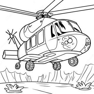 Call Of Duty Helicopter In Action Coloring Page 64251-14253