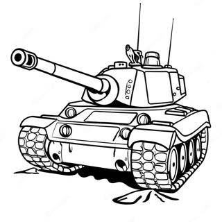 Call Of Duty Tank On The Battlefield Coloring Page 64252-14258