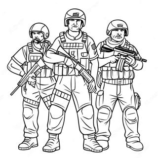 Call Of Duty Elite Squad Coloring Page 64253-14261