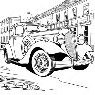 Vintage Car Coloring Page 64350-12952