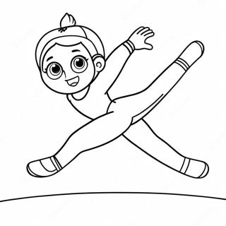 Gymnastics Coloring Pages