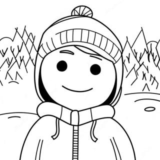 Stan Marsh In A Snowy Scene Coloring Page 64620-13749