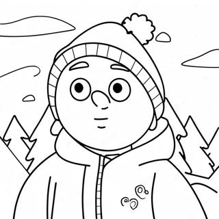Stan Marsh In A Snowy Scene Coloring Page 64620-13750