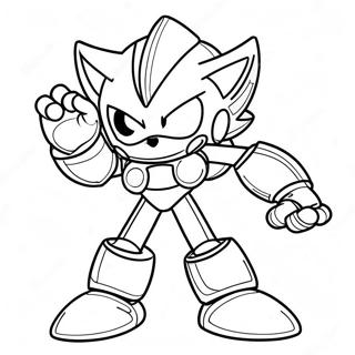 Metal Sonic Coloring Pages