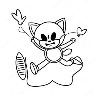Metal Sonic Flying High Coloring Page 64704-13832