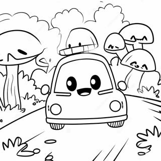 Adventurous Fall Guys Race Scene Coloring Page 64906-13989