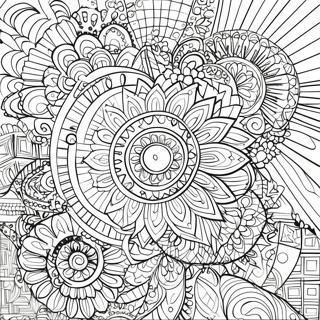 Creative Geometric Mandalas Coloring Page 65077 13421