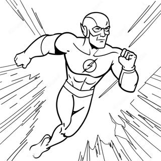 Flash Running At Top Speed Coloring Page 65168-13568