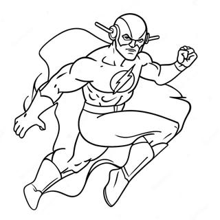 Flash In A Dynamic Pose Coloring Page 65169-13569