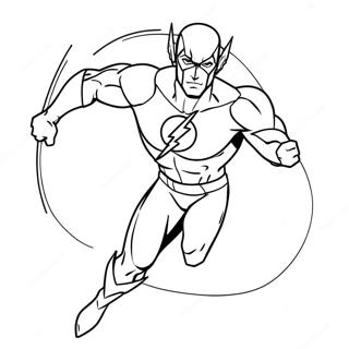 Flash In A Dynamic Pose Coloring Page 65169-13570