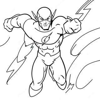 Flash With Lightning Bolts Coloring Page 65170-13575