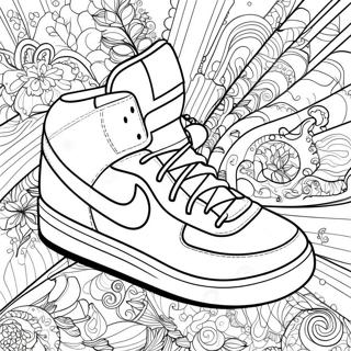 Cool Sneaker Design Coloring Page 65446-14309