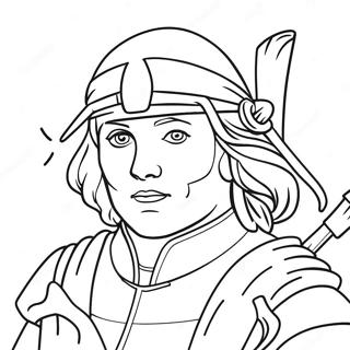 Raphael With Sai Coloring Page 6560-1858