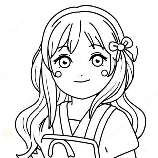 Anime Girl Coloring Pages