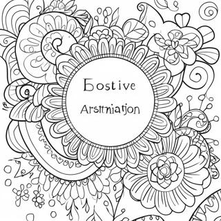 Positive Affirmation Coloring Page 66355-14508