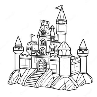 Colorful Lego Castle Coloring Page 6646-2513