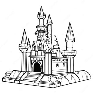 Colorful Lego Castle Coloring Page 6646-2515