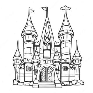 Colorful Lego Castle Coloring Page 6646-2516