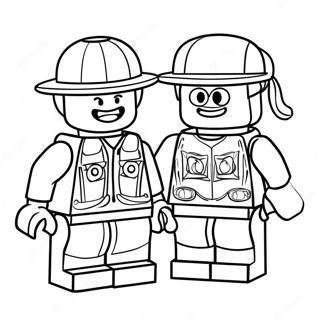 Funny Lego Minifigure Coloring Page 6647-1760