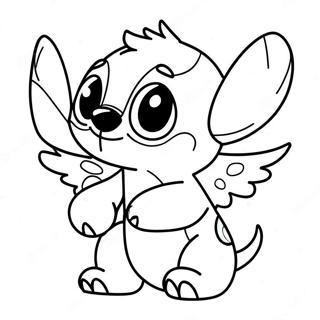 Stitch And Angel Coloring Page 66630-14567