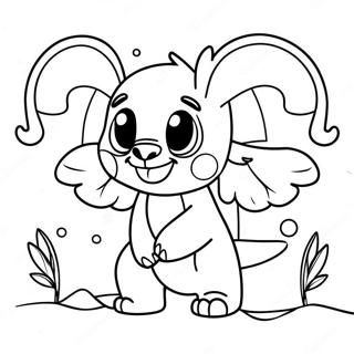 Adventurous Stitch And Angel Coloring Page 66634-14583