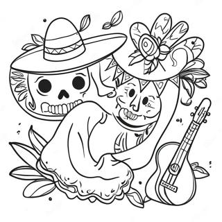 Colorful Mexican Fiesta Coloring Page 66720-14590