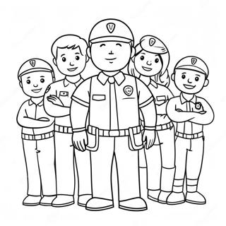 Community Helpers Coloring Pages