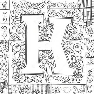 Happy Letter H Coloring Page 67081-14670