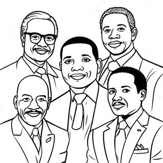 Inspirational Black Leaders Coloring Page 67163-14690