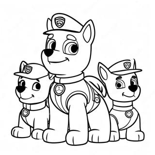 Christmas Paw Patrol Coloring Pages