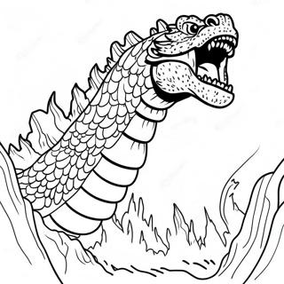 Shin Godzilla Roaring Coloring Page 67804-14830