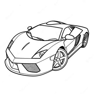 Supercar Sports Car Coloring Page 67972-14865