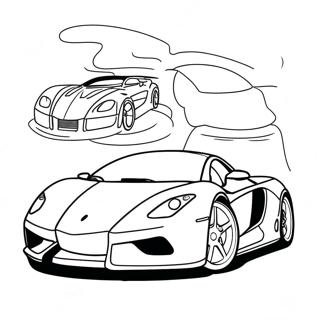 Supercar Sports Car Coloring Page 67972-14867