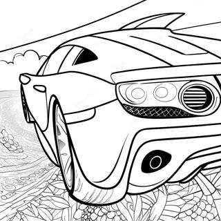 Supercar Sports Car Coloring Page 67972-14868