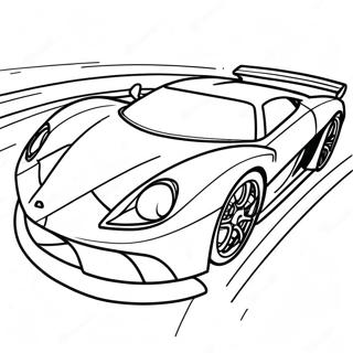 Fast Supercar Sports Car Coloring Page 67973-14870