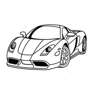 Fast Supercar Sports Car Coloring Page 67973-14871