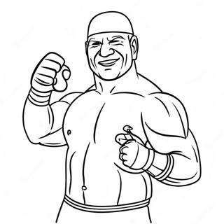 Easy For Seniors Wwe Coloring Page 68153-14905